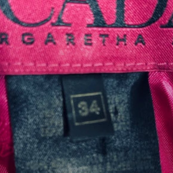 Escada Fuchsia Dark Pink  Wool Coat Size 4 - Picture 7 of 9